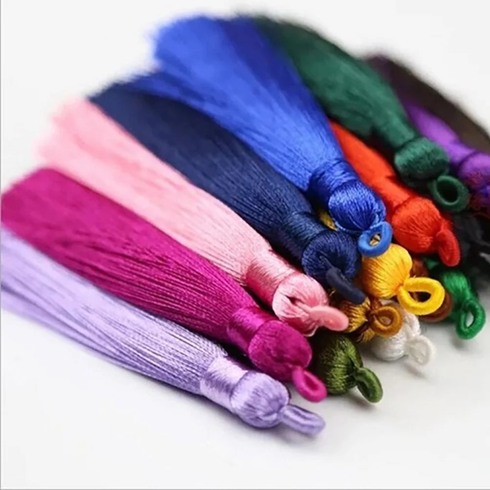 Hot Sale 5Pcs 80mm Long Tassel Fringe Charm Pendant DIY Craft Phone Bag Ornament Decor
