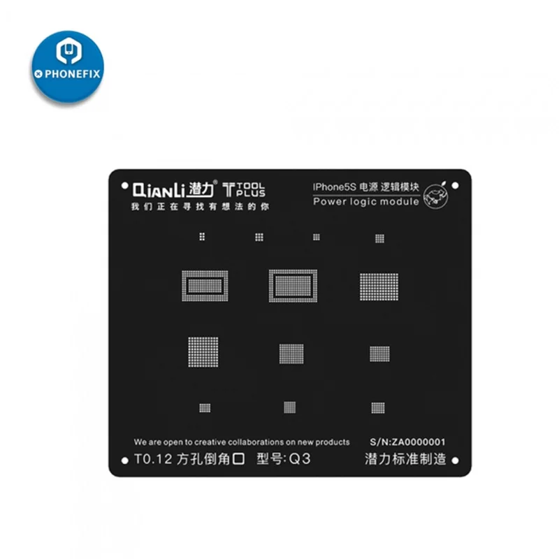 3D Трафарет qianli для телефона черный трафарет реболлинга BGA iphone 6 6P 6S 7 7Plus 8 8P