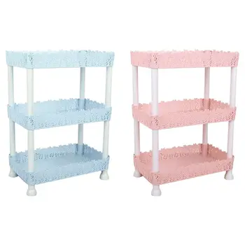 

New Arrive New 3-Tier Plastic DIY Storage Rack Bathroom Shelf Home Kitchen Living Room Organizer Holder