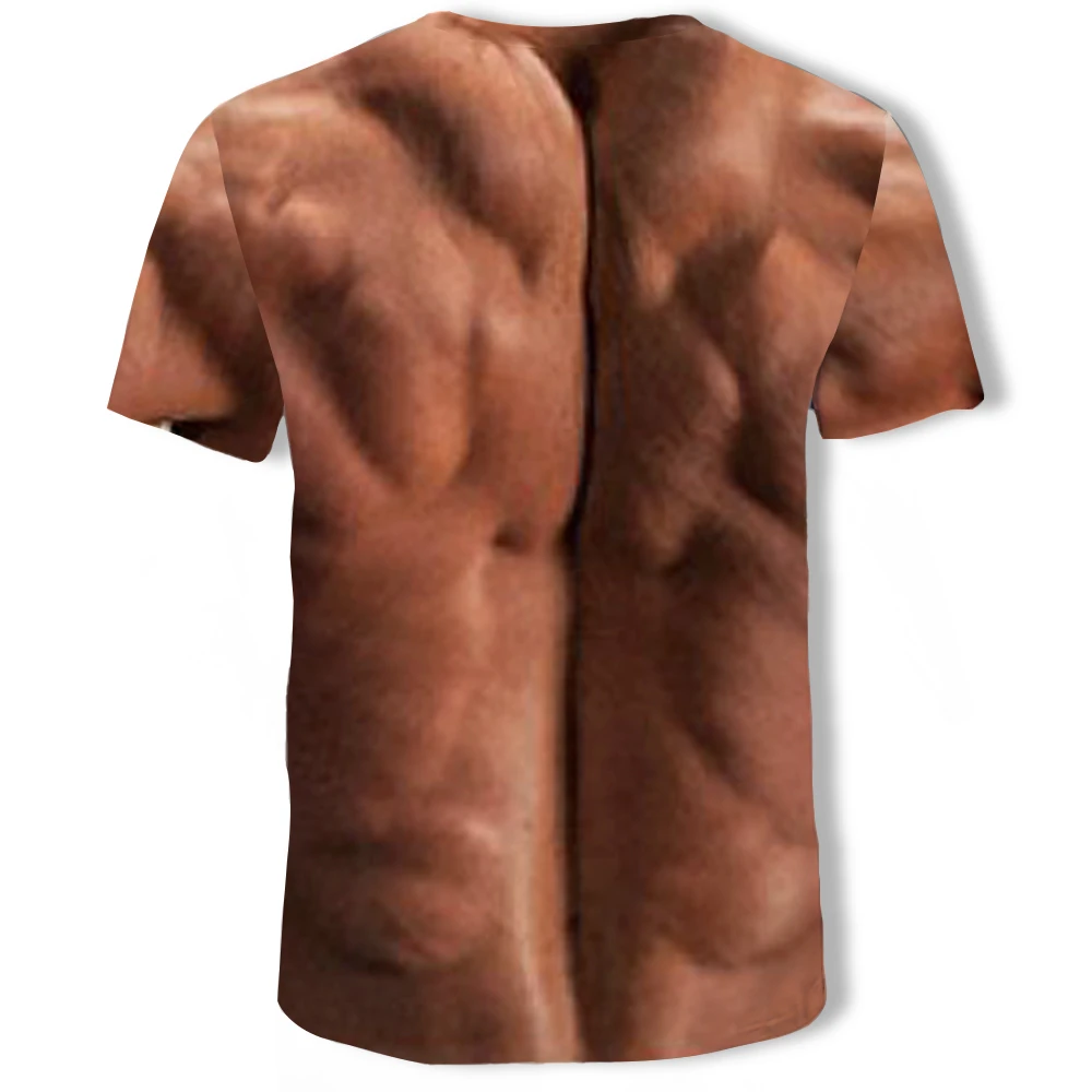 Мужская 3D футболка, бодибилдинг, имитация мускулов, тату, футболка, повседневная мужская Спортивная футболка, ММА Рашгард, забавный топ с коротким рукавом