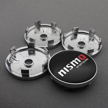 

4pc 56/60mm nismo logo Wheel Center Hub Caps Car Emblem Badge Wheel Center Cap For Nissan Juke Tiida Teana GTR GTR 350Z 370Z
