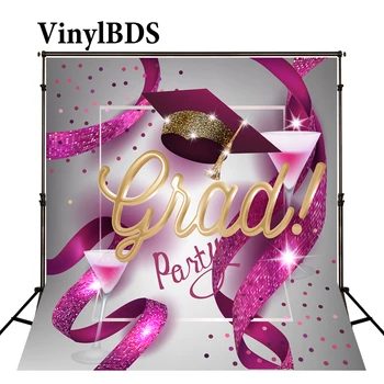 

VinylBDS High School Graduation Party Background Pink Sequin Ribbon Background Pink Sequin Ribbon Backdrop for Photo Studio