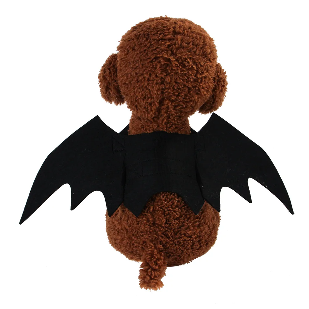 Костюм для косплея собаки кошки летучей мыши на Хэллоуин, ошейник летучей мыши, крылья вампира, нарядное платье, регулируемый костюм, наряд, крылья