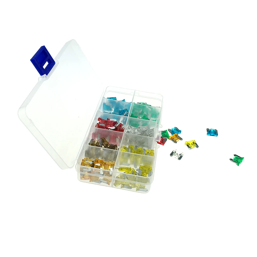 120x Assortment Low Profile Micro Mini Blade Fuse Set for Car Auto Truck SUV