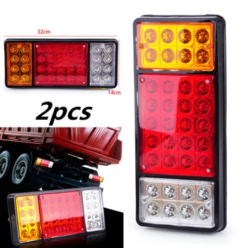 

Dust-proof LED Lights Waterproof Shockproof Indicator Lamp Replacement DC 12V Set 2Pcs 32x14cm