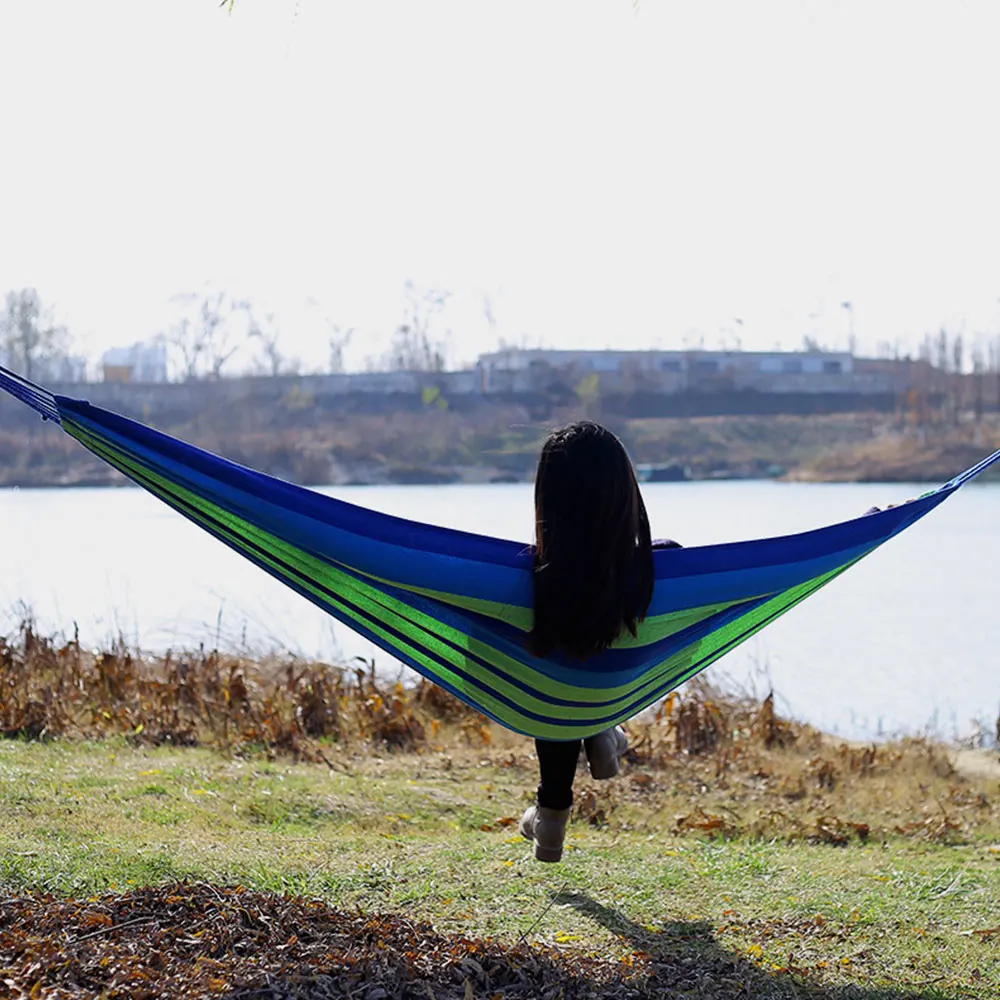 Hanging Hammock Strong 3 Colors Canvas Tent Explore Hike Swing Field Survival Camp Outdoor Leisure Picnic 280*100 Hanging Bed