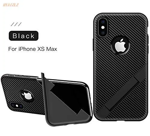 Чехол для iPhone 11 Pro Max XS XR Мягкий защитный чехол из углеродного волокна и ТПУ с