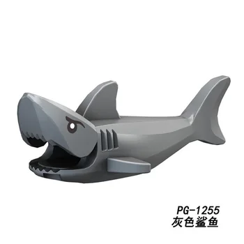 

Single sale Building Blocks Cute Animal Camel With Saddle Shark Action Figures Learning Bricks Toys For Children PG1255 PG1256