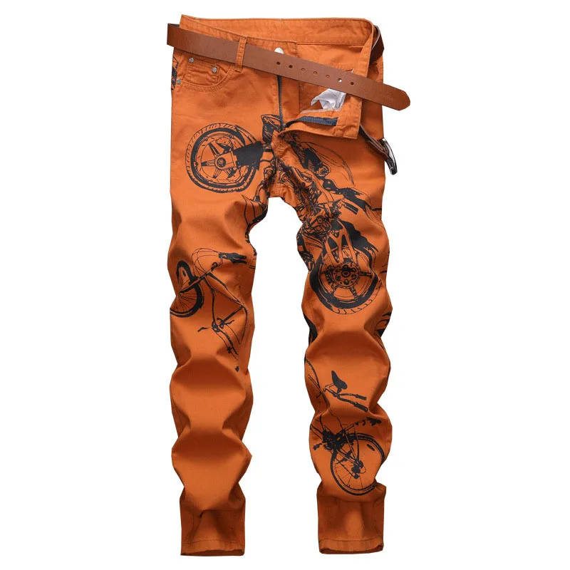 Mcikkny men's Модные Окрашенные облегающие джинсовые брюки подходят обтягивающие джинсы брюки мужские ночной клуб уличная размер 30-40
