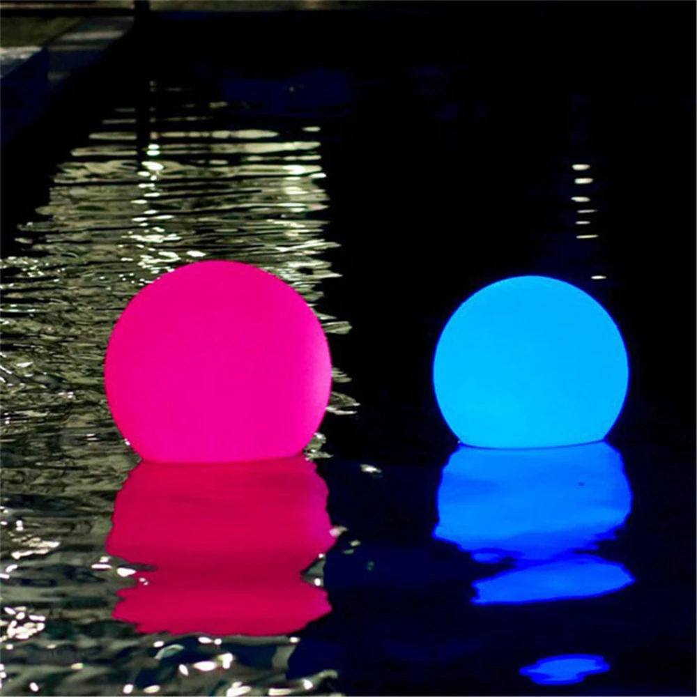 RGB 16 Color LED Solar Lights Floating Pool Lamp IP67 Waterproof Ball Lighting Hot Tub Night Lights Pool Toys Outdoor Garden
