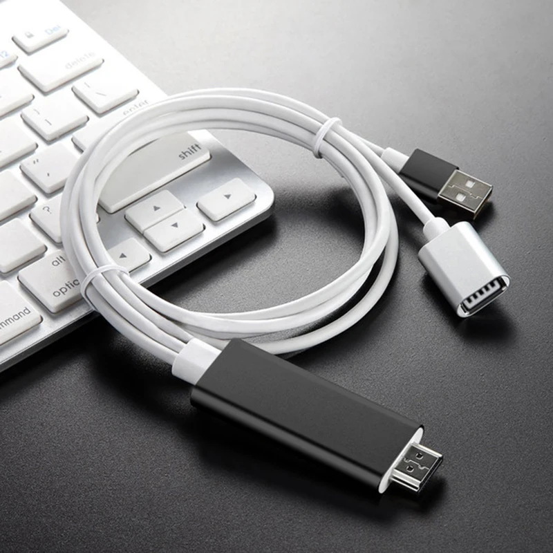Зеркальный Кабель HDMI телефон к ТВ HD ТВ адаптер для iPhone X/XS Max/7/8 Plus/iPad