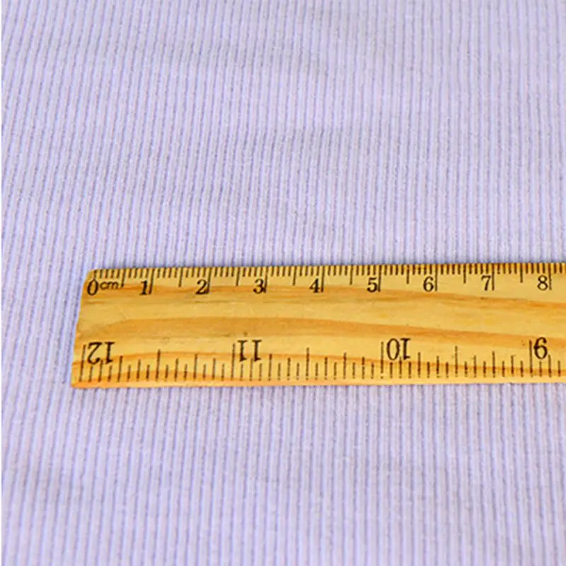 KA0275 ребристая трикотажная ткань хлопок лайкра Джерси ткань стрейч для шитья летней одежды тонкая ребристая швейная ткань 50x135 см