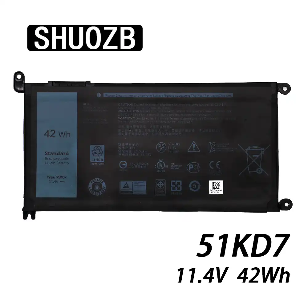 New 11 4v 42wh 51kd7 Y07hk Laptop Battery For Dell Chromebook 11 3180 3189 Shuozb Notebook Batteries Free Shipping Laptop Batteries Aliexpress