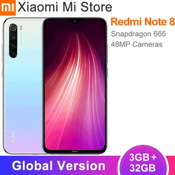 

Global Version Xiaomi Redmi Note 8 3GB RAM 32GB ROM 48MP Rear Quad Camera Mobile Phone Snapdragon 665 Octa Core 6.3"