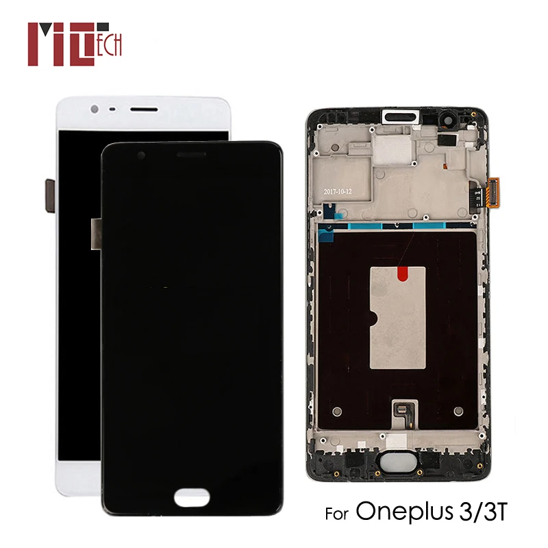 Najtaniej TFT AMOLED LCD do Oneplus 3 LCD A3010 A3003 A3000 wyświetlacz LCD z ekranem dotykowym Digitizer do Oneplus 3T montaż LCD wymiana