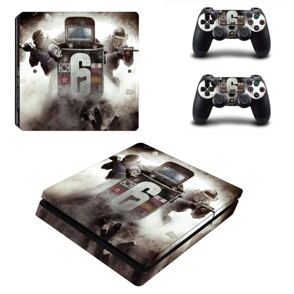Rainbow Six Siege PS4 тонкая наклейка Play station 4 кожа Наклейка для playstation 4 PS4 Slim консоль и контроллер Скины Виниловые