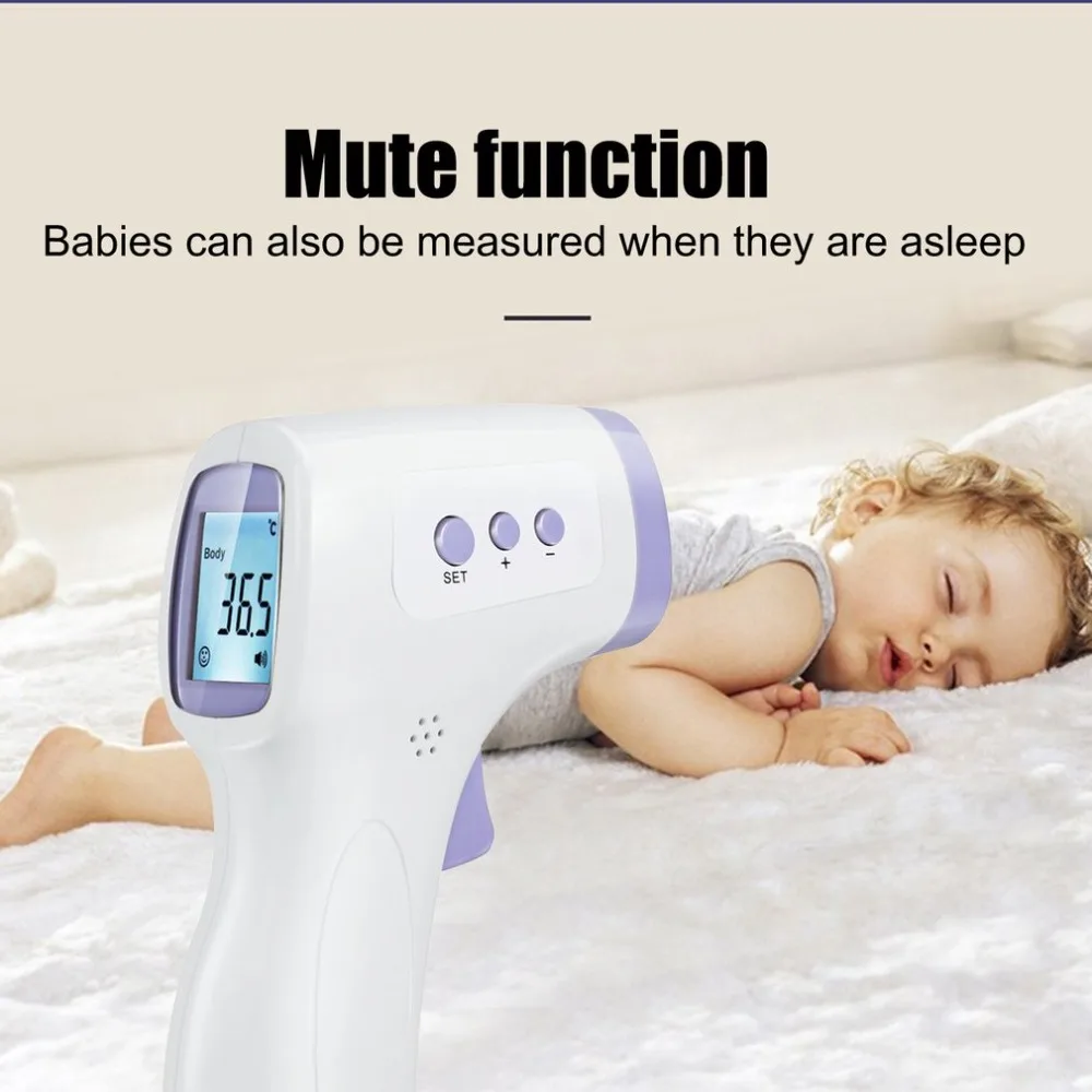 Non-Contact Infrared Forehead Thermometer For Baby Adults Children With LCD Display Digital Laser Temperature Measurement Tool