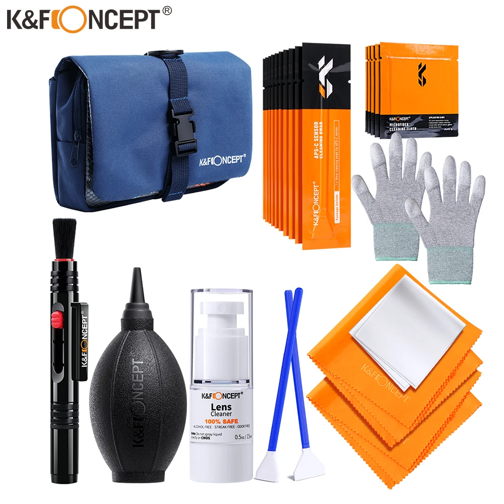 K & F Concept полный набор чистящих костюмов для зеркальных камер и цифровых фотокамер