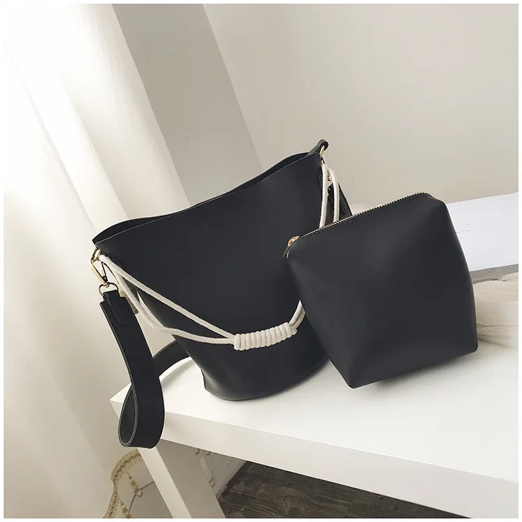 Summer Bucket Bag Two-piece Mother Bag Handbag Fashion Single Shoulder Oblique Satchel Bag
