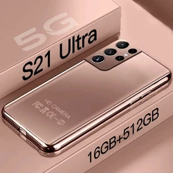 Téléphone portable S21 Ultra débloqué, écran HD de 512 pouces, smartphone, mémoire de 16 go et 6.7 go, 5G, Android 10 