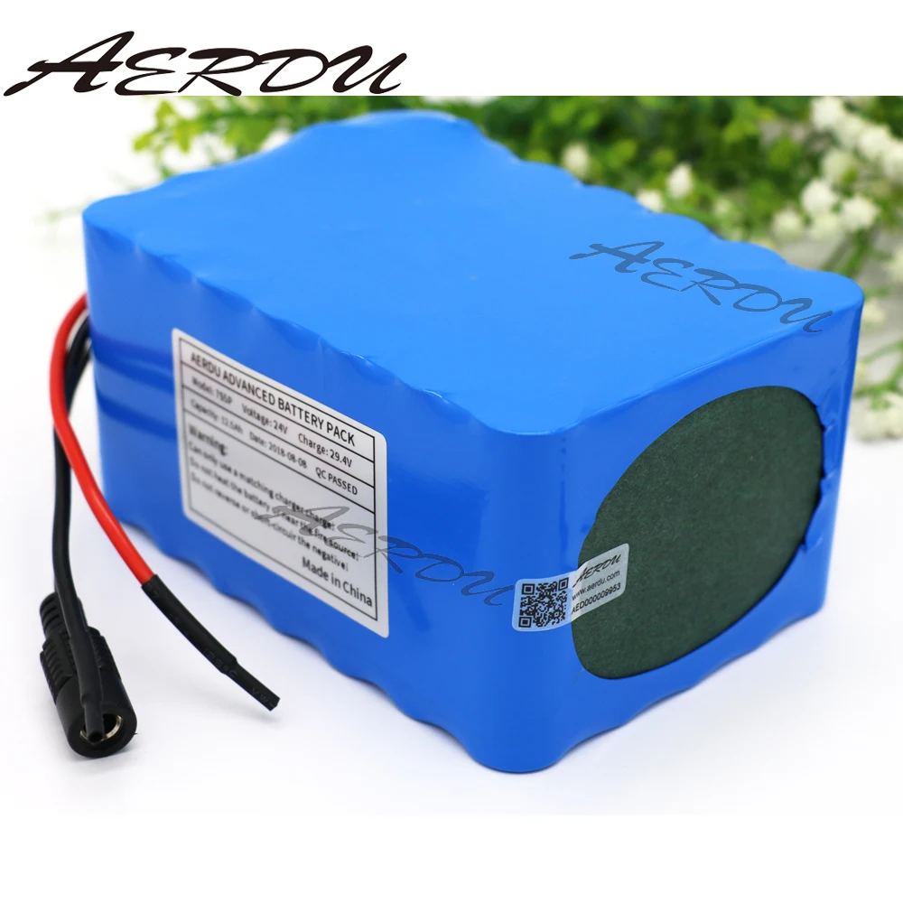 AERDU 7S5P 24V 12.5Ah с 15A BMS 29,4 V литий-ионная аккумуляторная батарея электрические велосипеды мопед ebike лампа для скутеров велосипедов инвалидных колясок