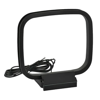 

Universal Signal Receiver Theater FM Indoor 2Pin Rustproof AM Loop Antenna Stereo Sound Stable Wire Connector Radio Audio System