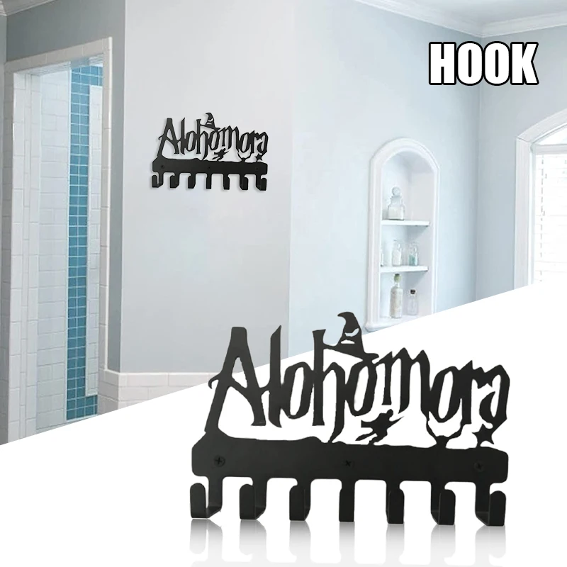 Alohomora Letter Key Holder Multipurpose Metal Wall Mounted Hooks for Home Living Room Bedroom SDF-SHIP | Дом и сад