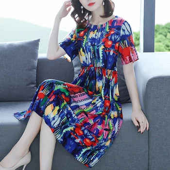 

bohemian Dress Vintage Vestidos De Fiesta De Noche Loose Dress For Women Ropa De Mujer Women's Summer Sundress Ladies Dresses