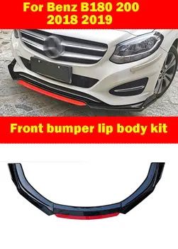 

4Pcs Front Bumper Spoiler Contrast Color Design Protector Plate Lip Body Kit Chin Shovel For Benz B180 200 2018 2019