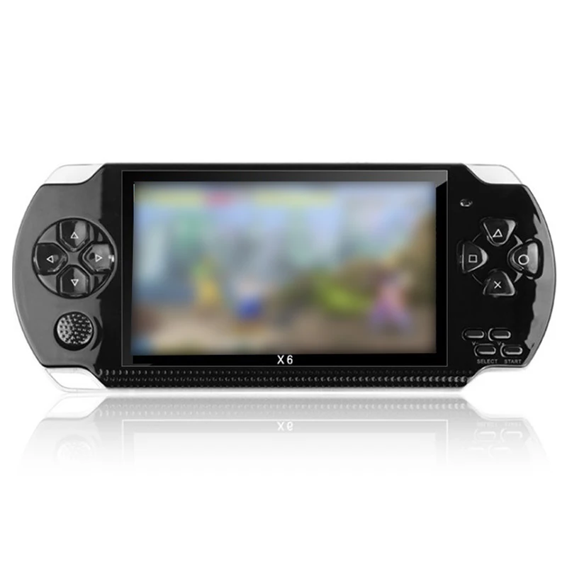 X6 4.3 inch 8GB 128-bit Handheld Game Console 10000+ Games PSP High Definition Retro Handheld Video Game Console Games Player 2
