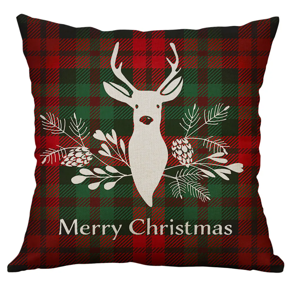 

40-40CM Pillowcases Christmas Bedroom Home Pillow Case Pillow Cover Funda Cojin Housse de Pillow Cover Kussenhoes L*5