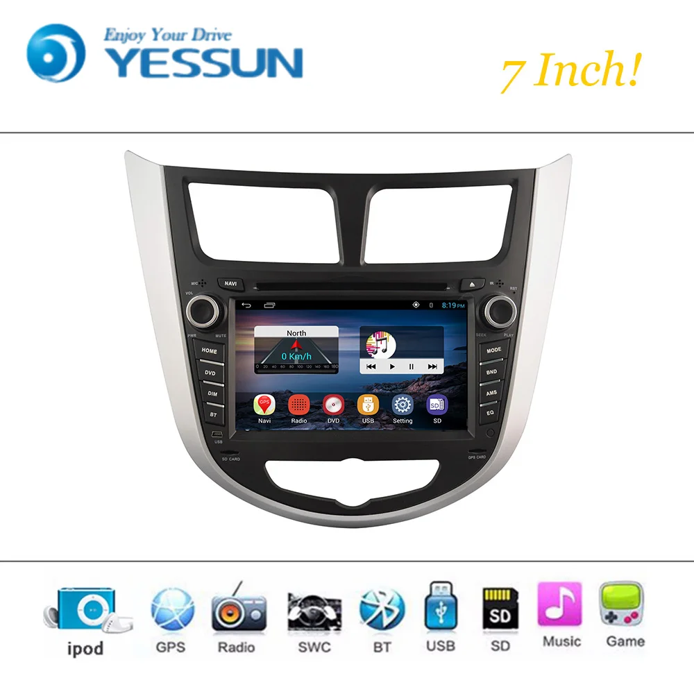 Автомобильный DVD плеер Android Wince система для Hyundai Verna Авторадио автомобильное радио
