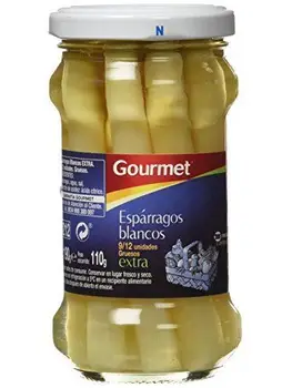 

Gourmet - Espárragos blancos extra - Gruesos - 110 g - [Pack de 15]