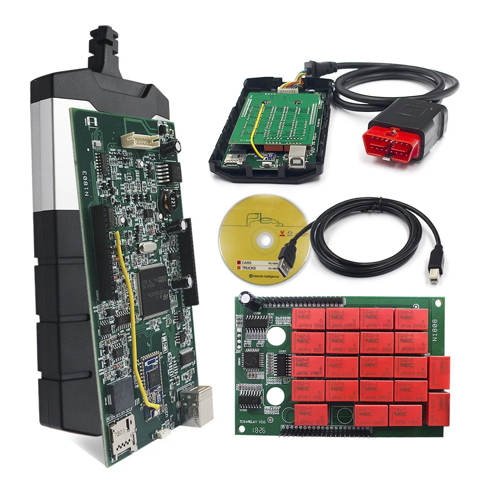 Диагностический инструмент 3 в 1 для Delphi Autocom ds150e V3 OBD2 2021 Tcs Pro Plus 2017.r3 с