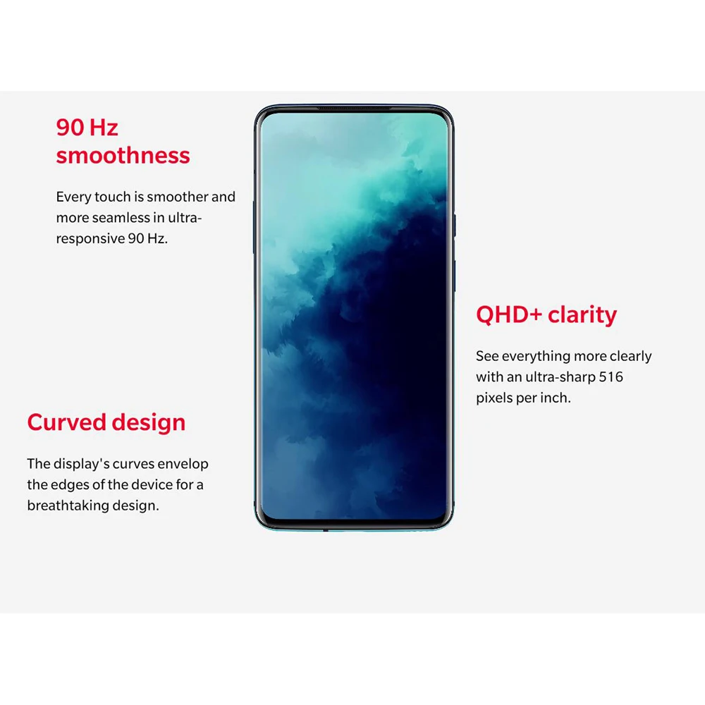 Глобальная версия Oneplus 7T Pro HD1910 8 Гб 256 мобильный телефон 6 67 "Snapdragon 855 + Octa core 48MP 4085