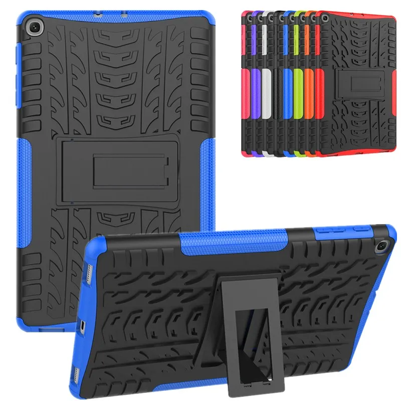 

100pcs/lot Armor Tablet Silicon PC Cover for Samsung Tab A 10.1'' 2019 SM-T510 SM-T515 Case Funda Slim Silicone Shockproof capa