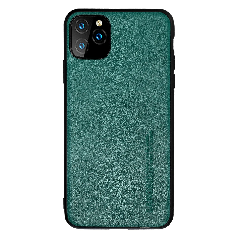 Простые деловые чехлы из натуральной кожи для Apple iPhone 11 Pro Max X XS XR 7 8 6 6s Plus plus 5 5S se