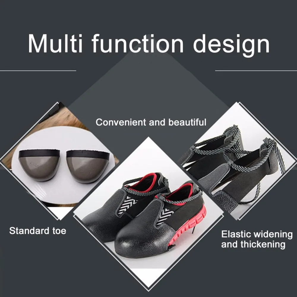 New 1pair/lot Man woman safety shoes real leather steel overshoes woker shoes cover Visitor overshoes toes protection safety pants