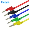 Cleqee P1036 1Set 5pcs 1M 4mm Banana to Banana Plug Test Cable Lead for Multimeter 5 Colors ► Photo 2/6