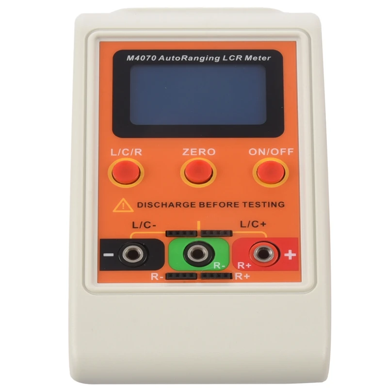 

M4070 AutoRanging LCR Meter Up to 100H 100mF 20MR, 1% accuracy 5 digit display Orange