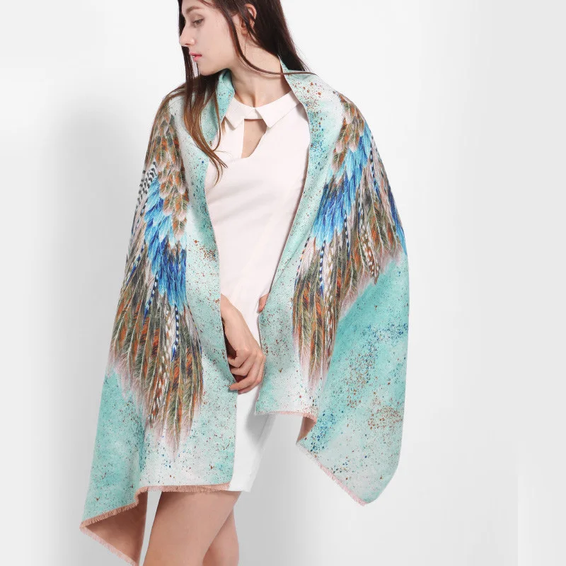 Most Popular fsbam YILIAN Brand YILIAN Brand Animal Wing Shawl Cashmere Novelty Designer Scarf For Women Top Quality Fashionable Green color LA081 Most Popular fsbam YILIAN Brand YILIAN Brand Animal Wing Shawl Cashmere Novelty Designer Scarf For Women Top Quality Fashionable Green color LA081