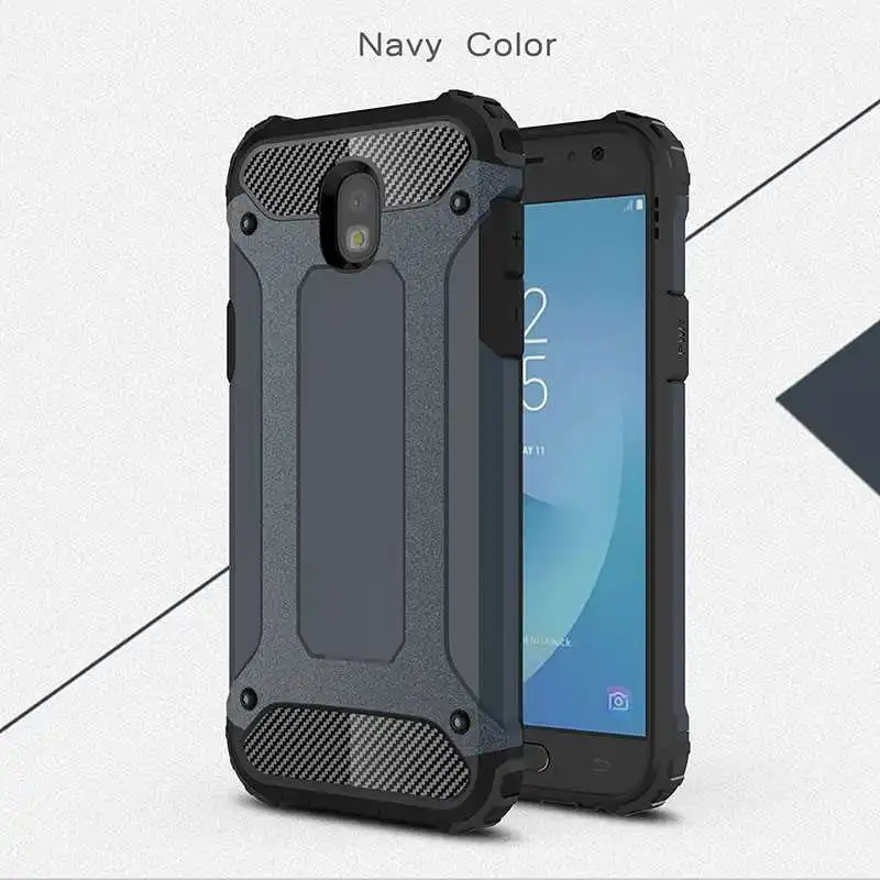 Mokoemi Iron Armor Shock Proof 5.2"For Samsung Galaxy J5 Case For Samsung Galaxy J5 J530 Phone Case Cover - Цвет: Navy Blue