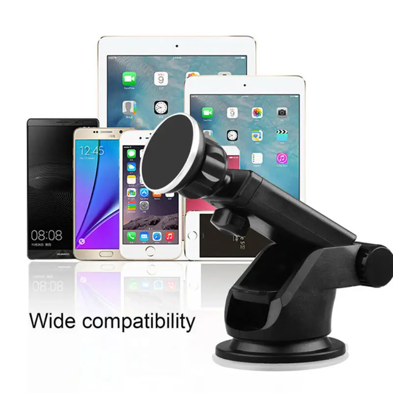 Car Universal Adjustable Mobile Phone Holder GPS Magnetic Dash Windshield Mount Automobiles Interior Stands Brackets