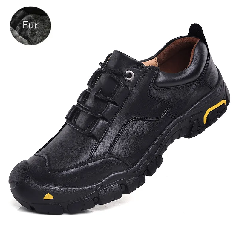 Genuine Leather shoes men winter Casual Shoes man leather flats Oxford shoes rubber Luxury fashion sneakers outdoor 38-50