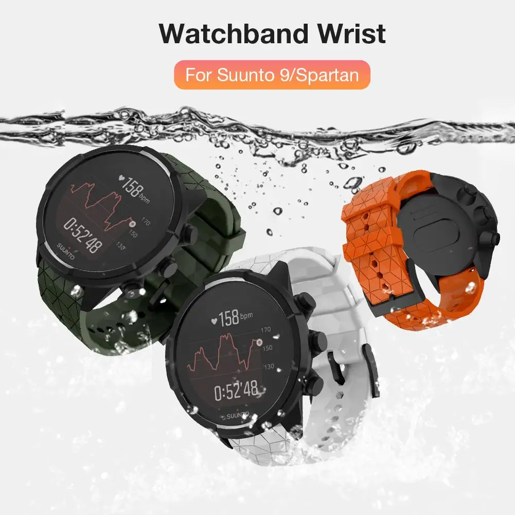 Силиконовый сменный ремешок для наручных часов Ремешок для Suunto 9 Baro титановый медный браслет совместим с Suunto Spartan Baro