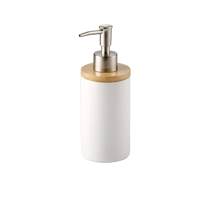 1Bottle UNTIOR 3PCS Ceramic Bathroom Accessories Set Fashion Soap Dispenser Toothbrush Holder Tumbler Ceramic Household Bathroom Product - Цвет: 1Bottle