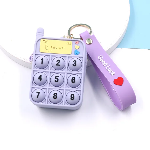 New Popit Mini Money Wallet Fingertip Toys Push Bubble Popite Pendant Bag Hot Sale Adult Decompression Toys Children Anti-Stress new 11