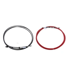 11 футов дроссельной заслонки-для лодки бортовой рычаг управления двигателем(черный+ красный