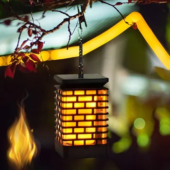 

LED Solar Flicking Torch Light USB Waterproof Outdoor Lamp Automatically Recharging Fence Landscape for Garden Decoration
