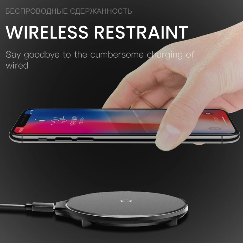 IONCT QI беспроводная зарядка для iPhone X 8 Plus XR XS Max безпроводная зарядка для samsung S8 S9 для huawei Xiaomi зарядка для айфона беспроводная зарядка iphone